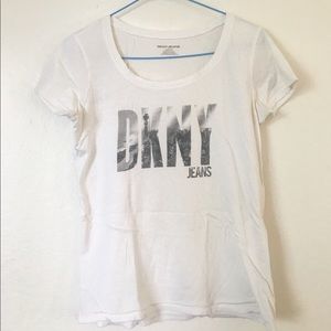 White T-Shirt From DKNY